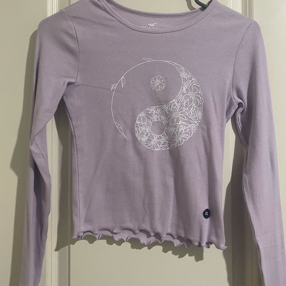 This is a hollister crop sweatshirt
